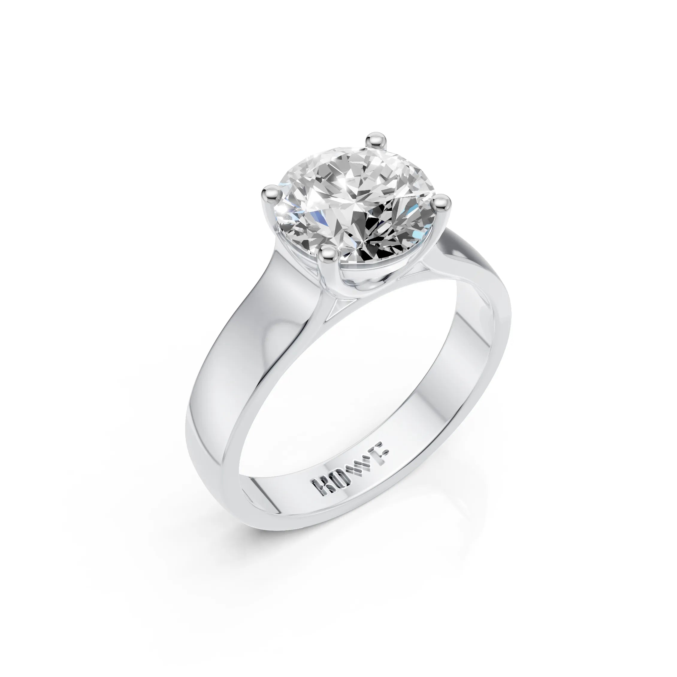 Classic Crown Solitaire Ring