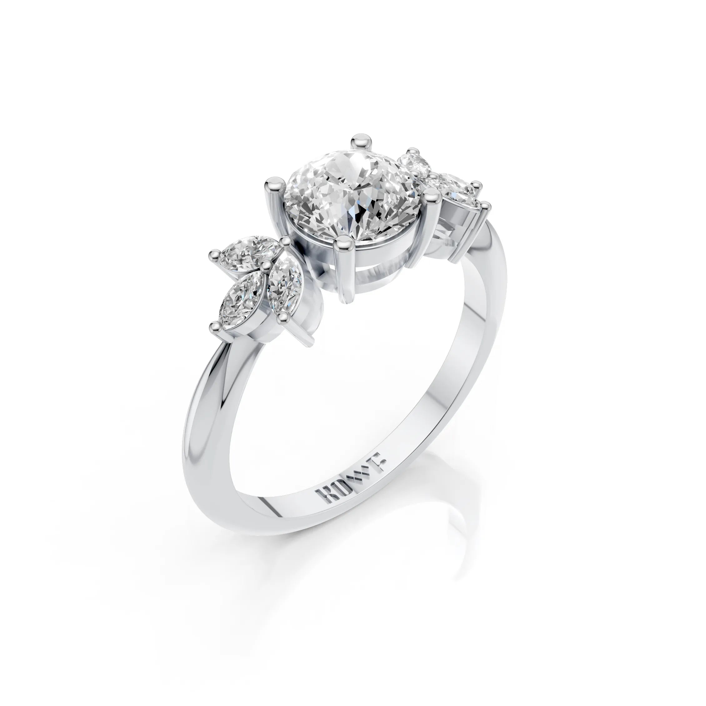 Portuguese Cut Engagement Ring