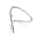 Open Heart Diamond Ring