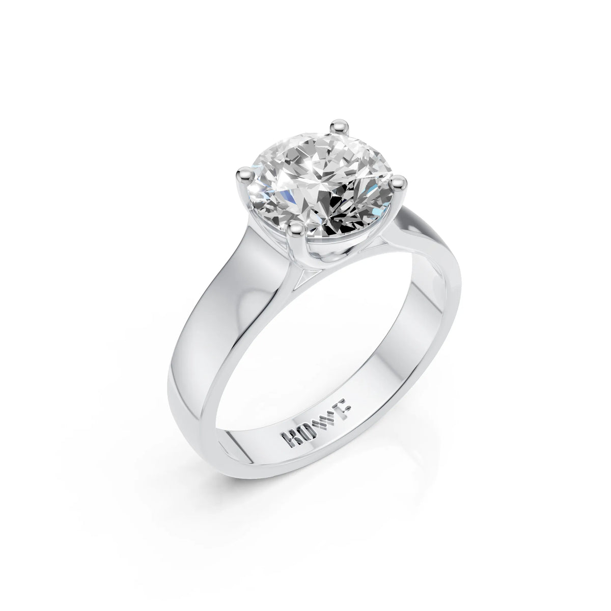 Classic Crown Solitaire Ring