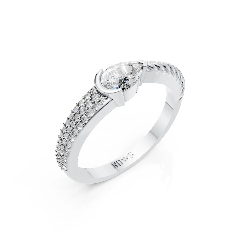Twisted Solitaire Ring