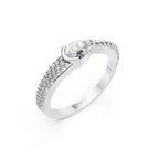 Twisted Solitaire Ring