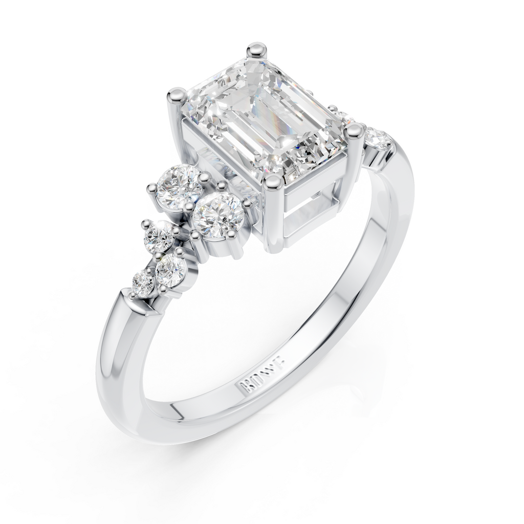 Emerald Cluste Ring