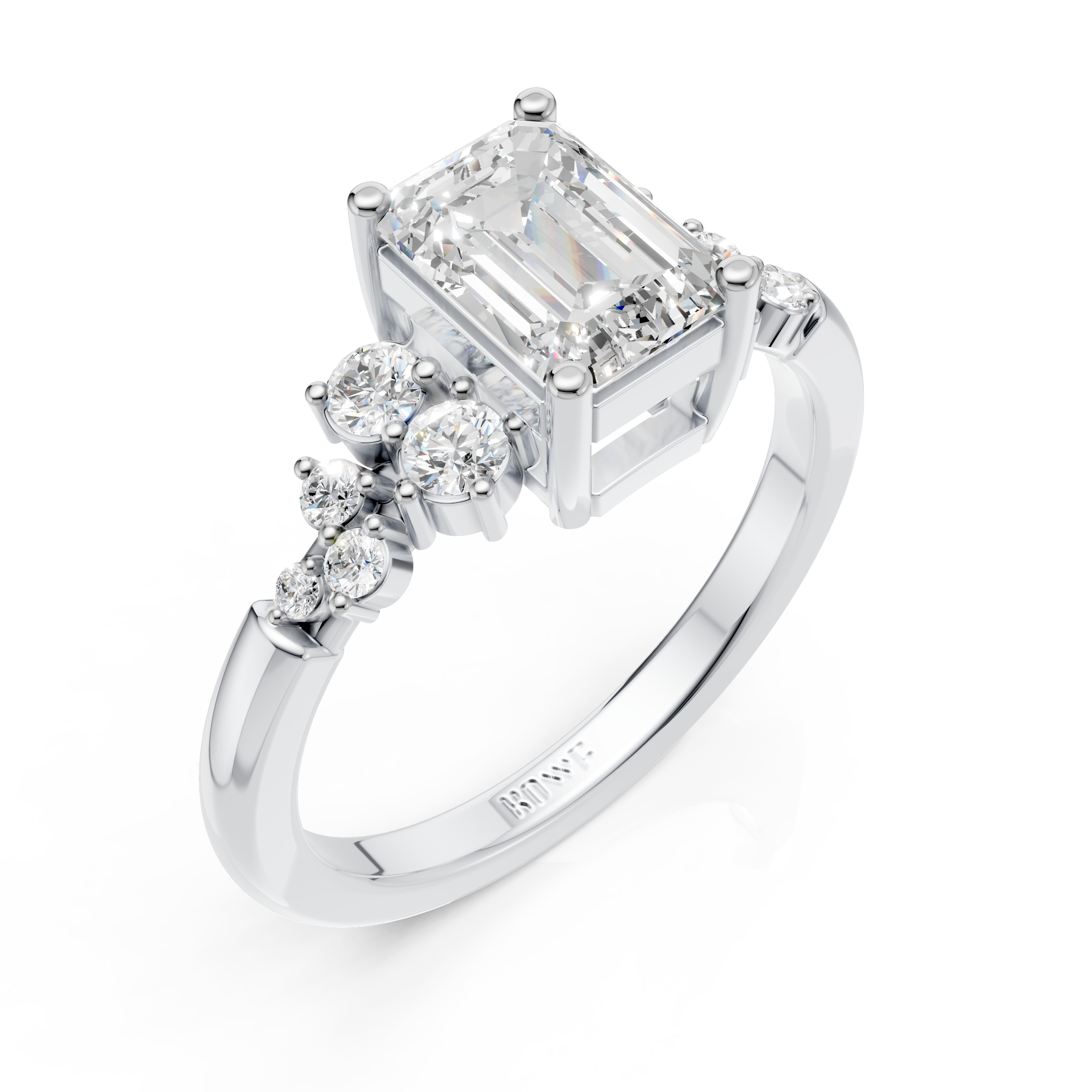 Emerald Cluste Ring