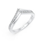 Minimalist V Shape Diamond Ring