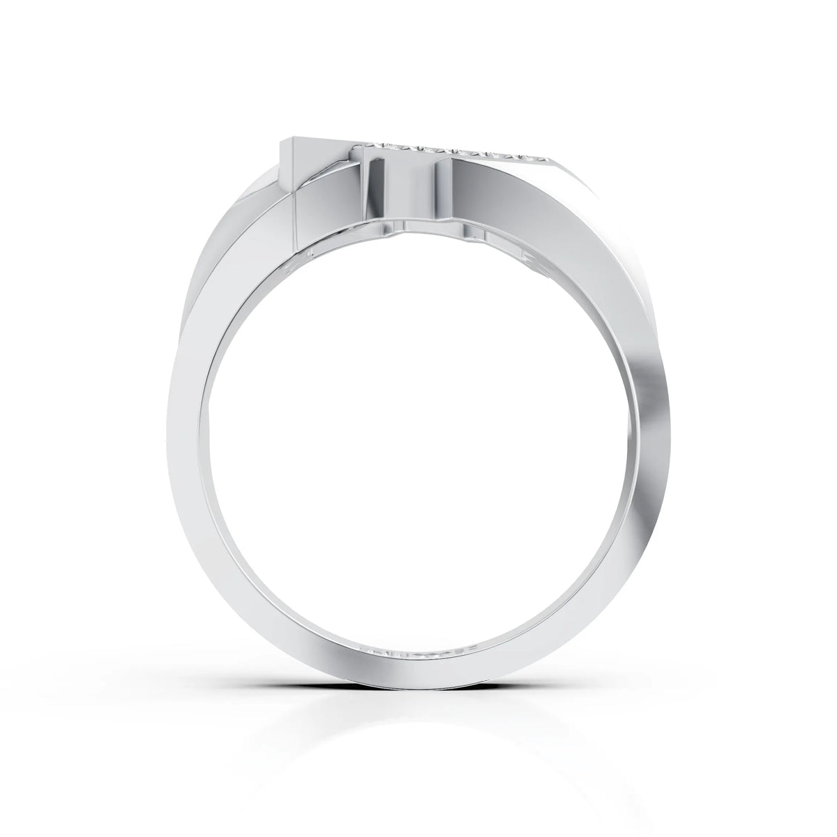 Crossline Diamond Band