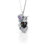 Shreenathji Pendant with Moissanite Diamonds