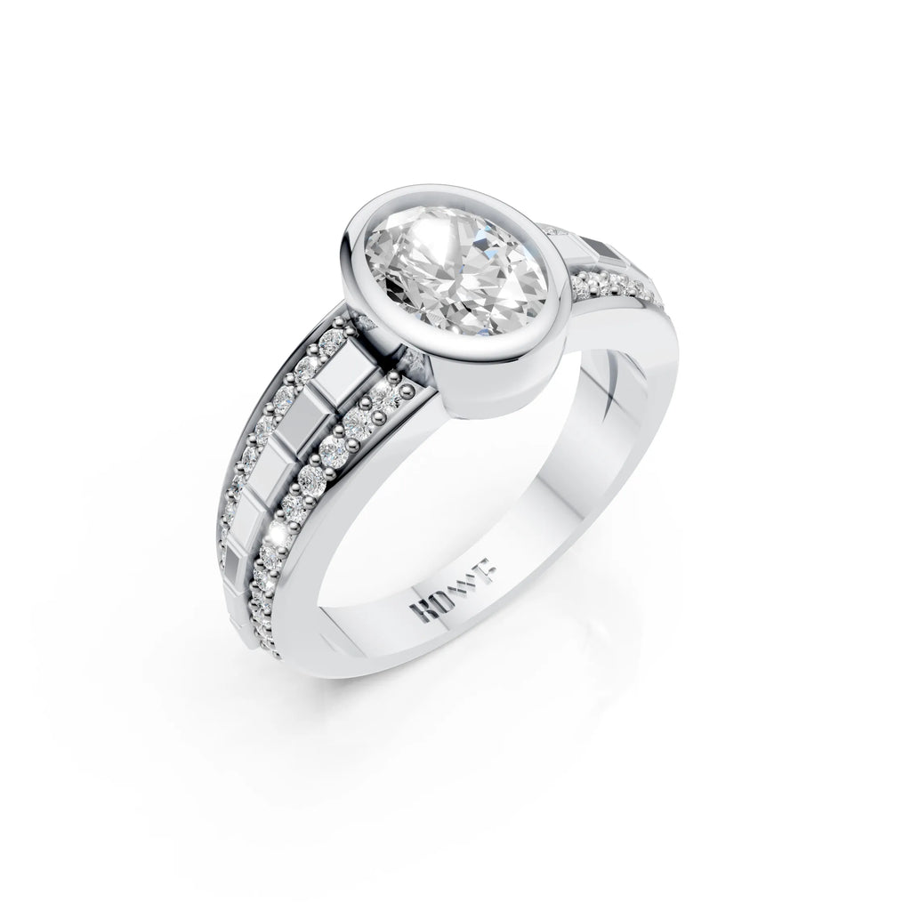Halo Bezel Diamond Ring