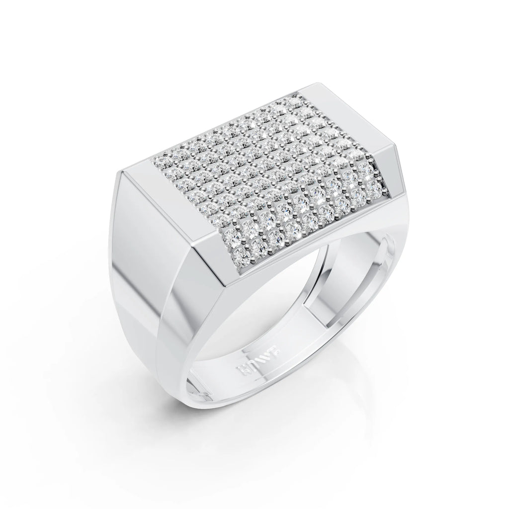 Diamond Grid Ring