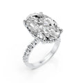 7 CT Oval Cut  Engagement Ring