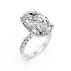 7 CT Oval Cut  Engagement Ring