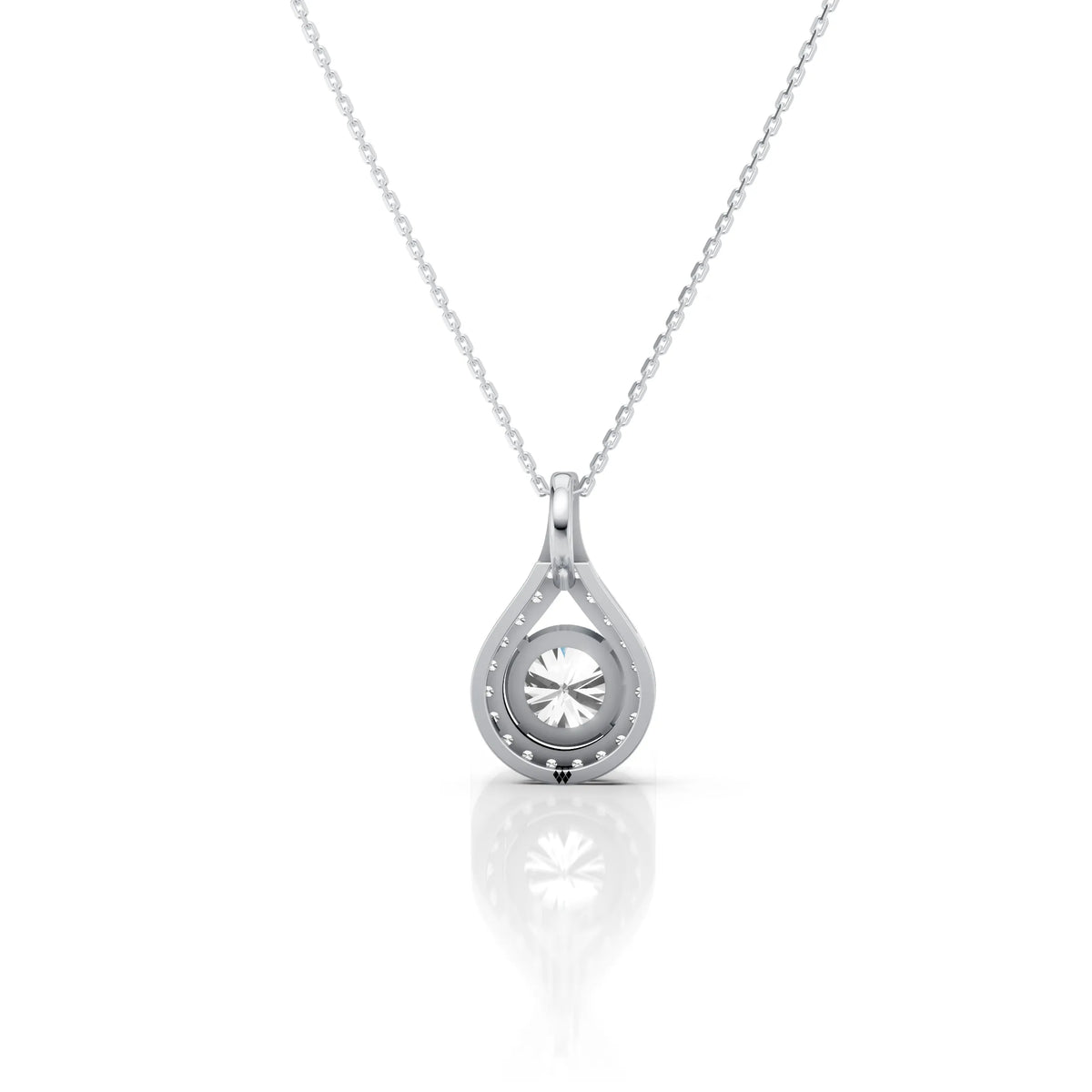 Solitaire Drop Spark Pendant