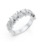 Pear-Cut Eternity Band Ring