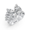 Royal Butterfly Marquise Halo Ring
