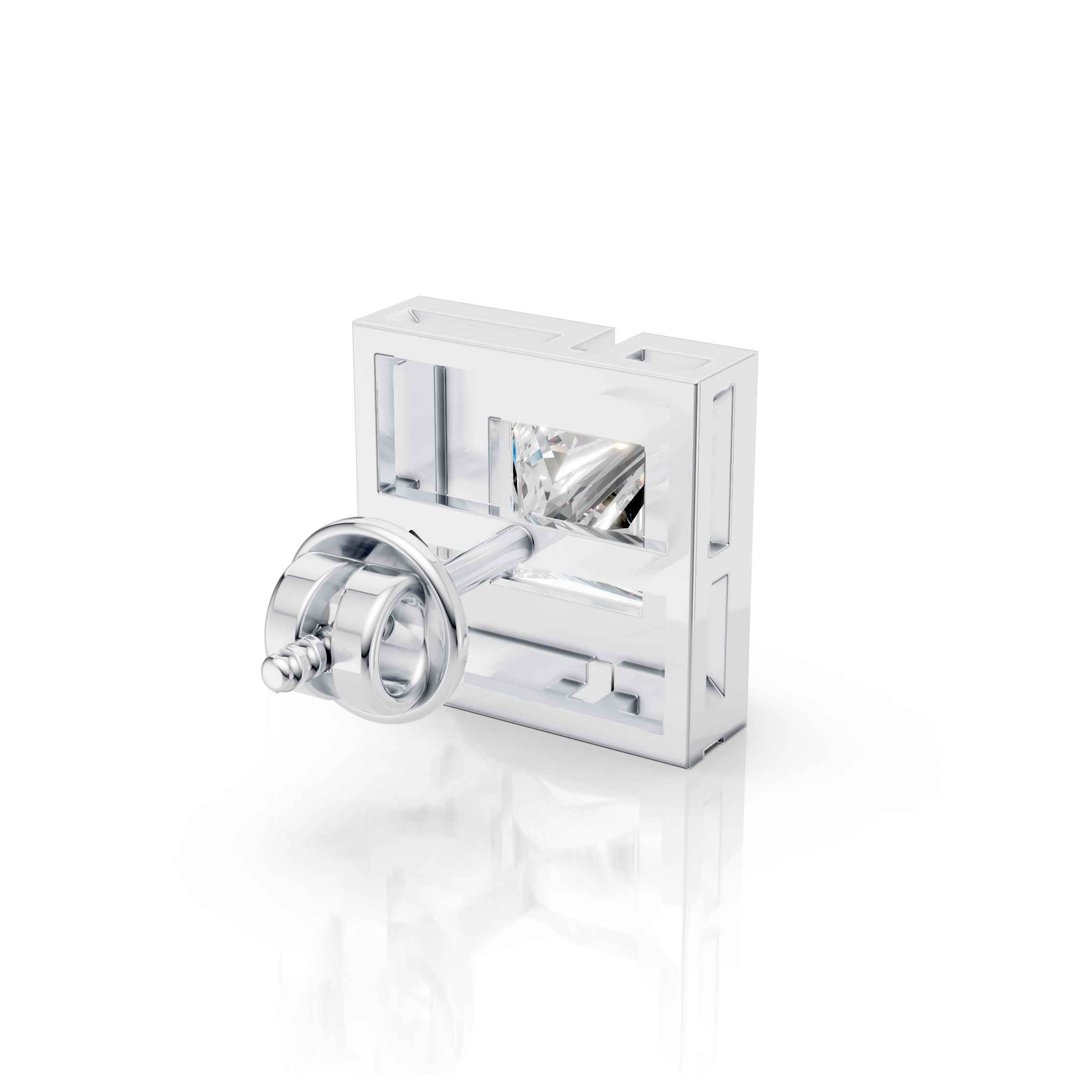 Princess Lock Stud (1 PC)