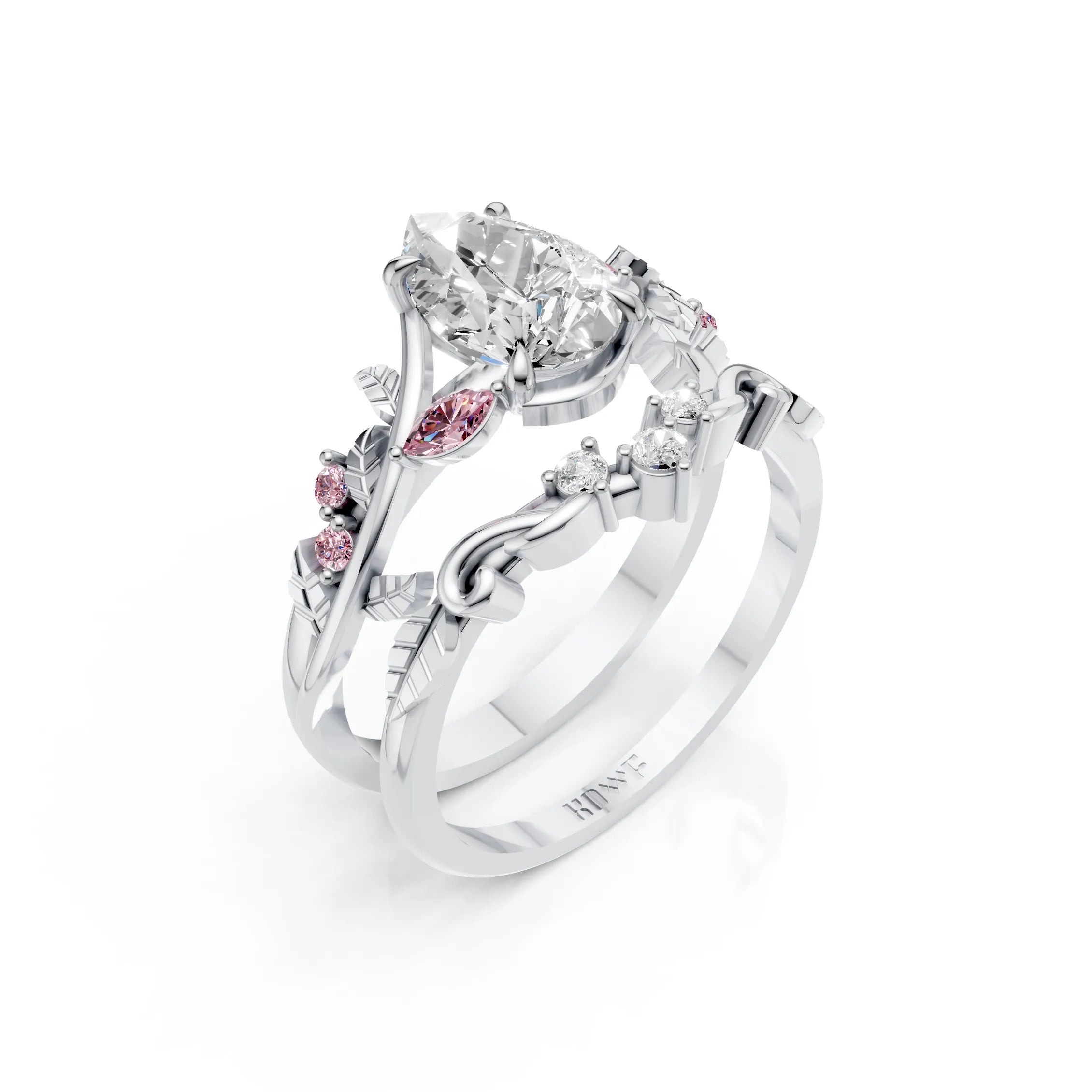 Whispering Leaves Ring Set