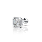 Ascher Shaped Bezel Setting Earring ( 1 PC)