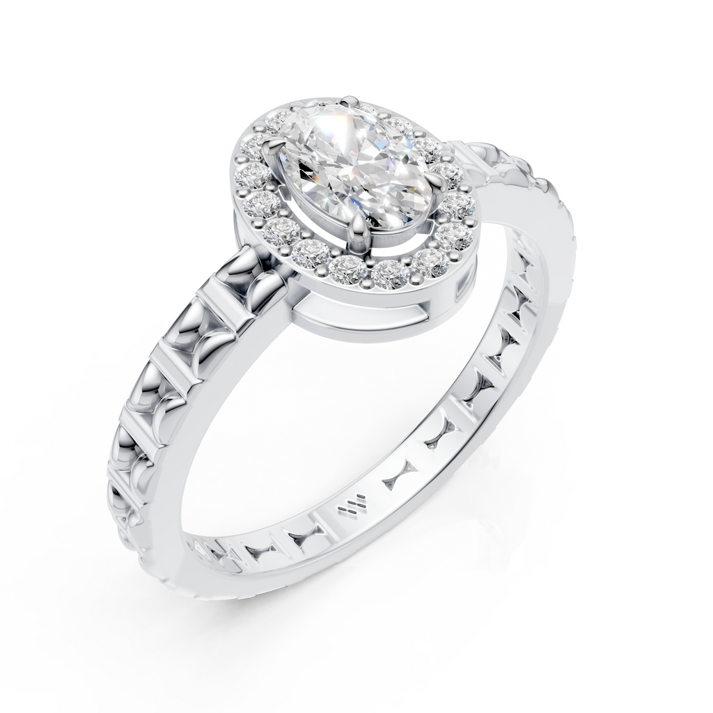Oval Halo Ring