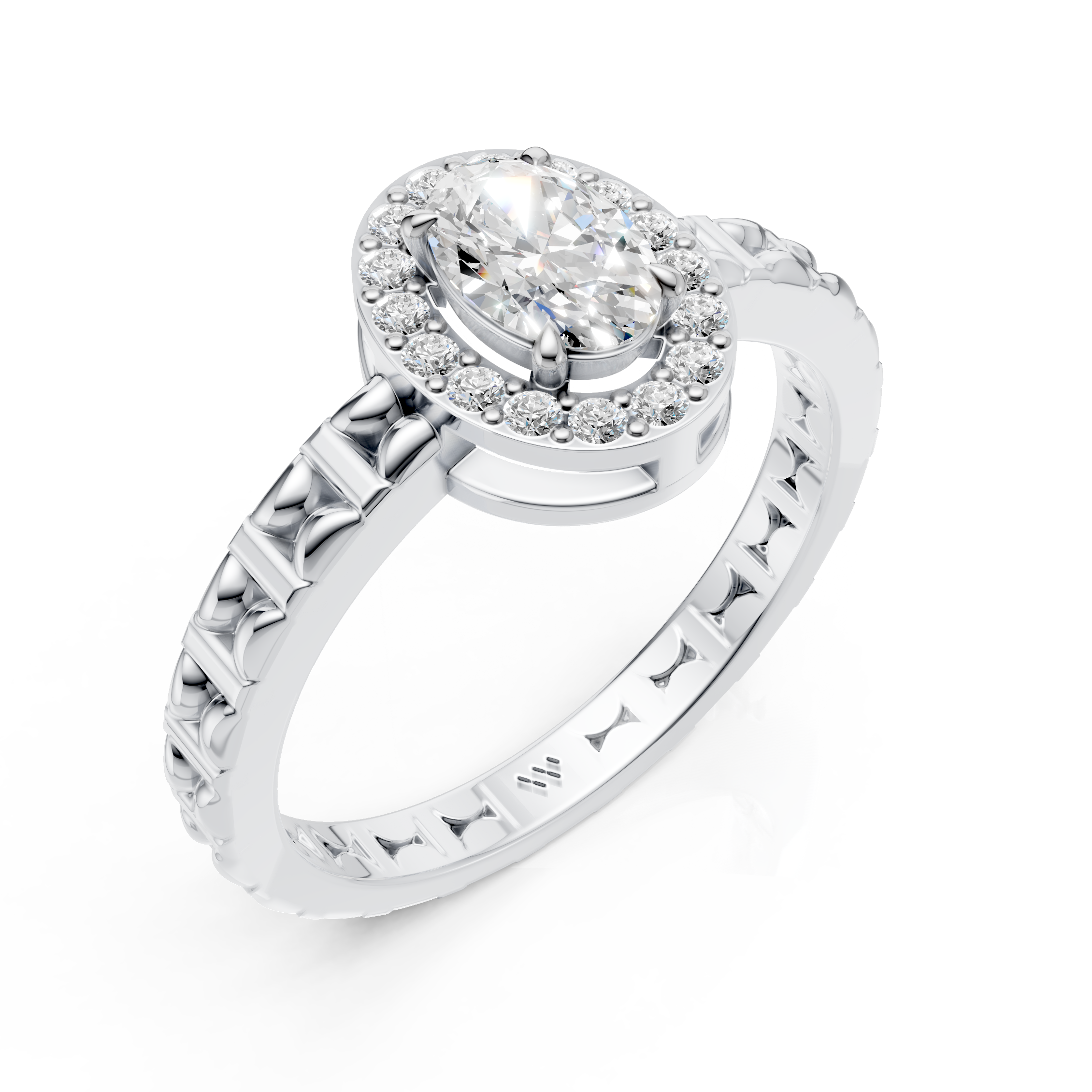 Oval Halo Ring