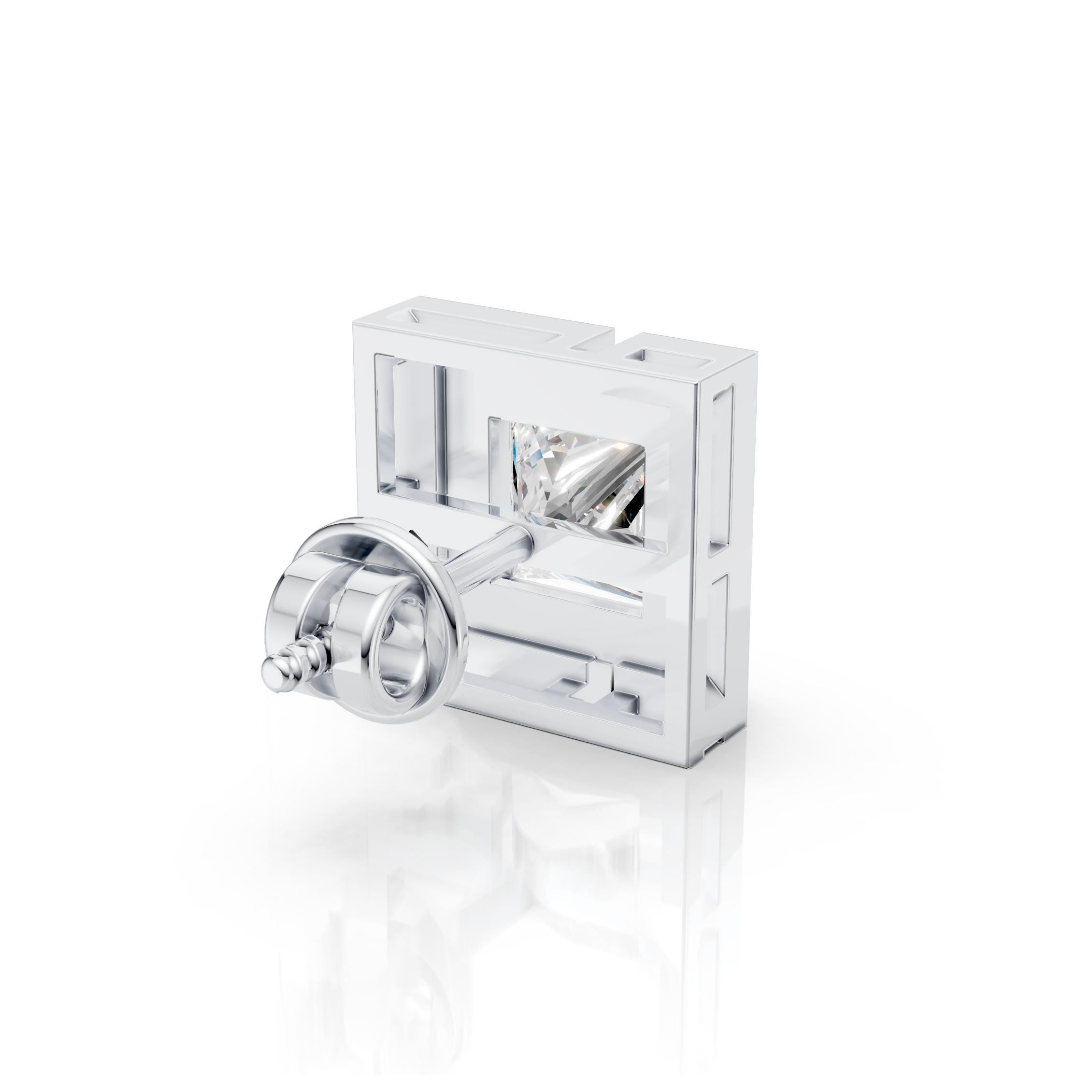 Princess Lock Stud (1 PC)