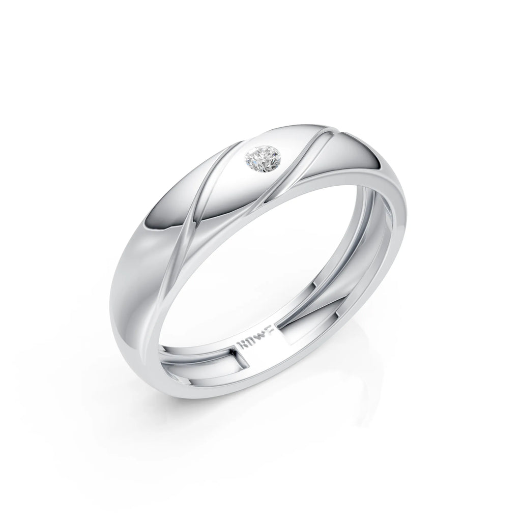 Round Solitaire Band Ring
