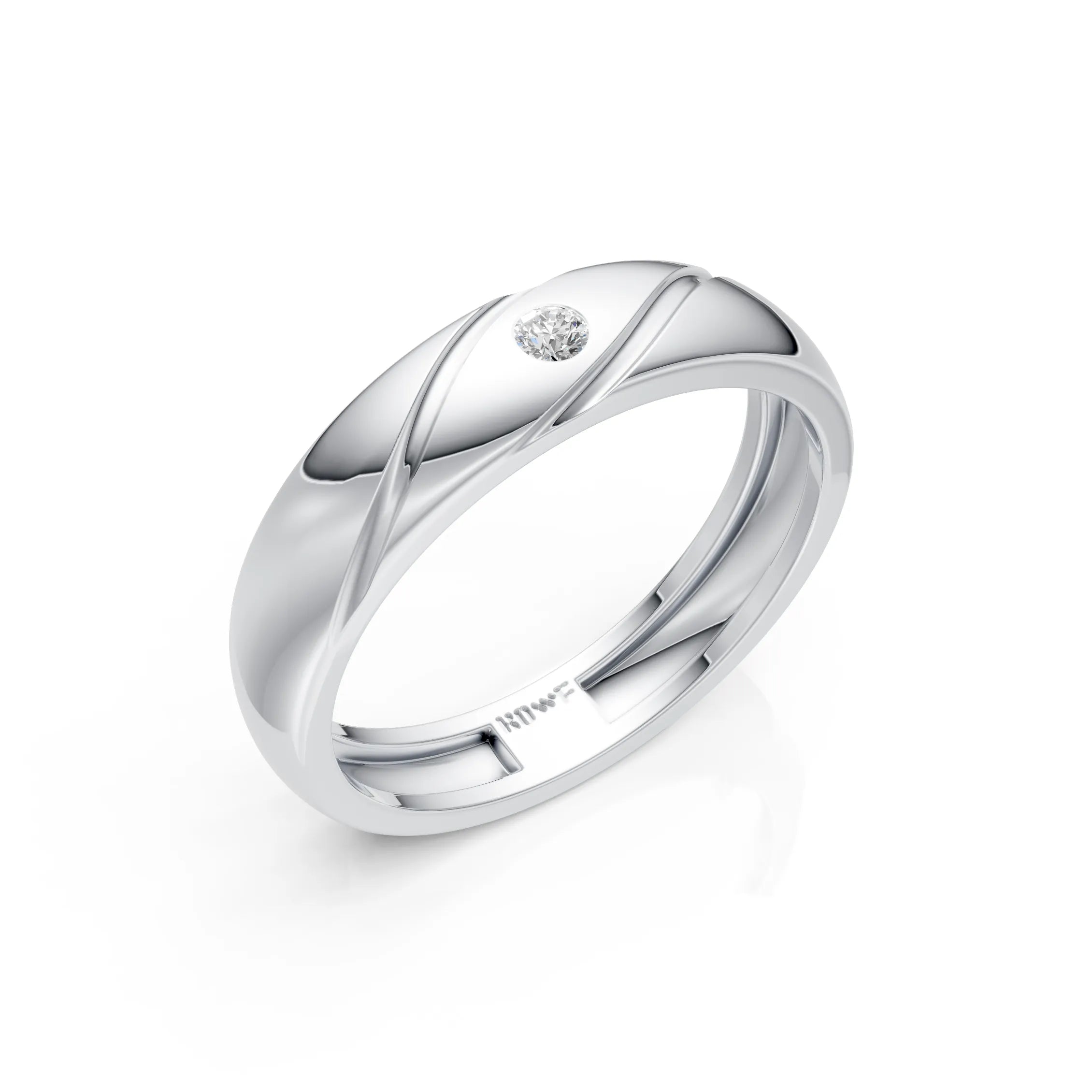 Round Solitaire Band Ring