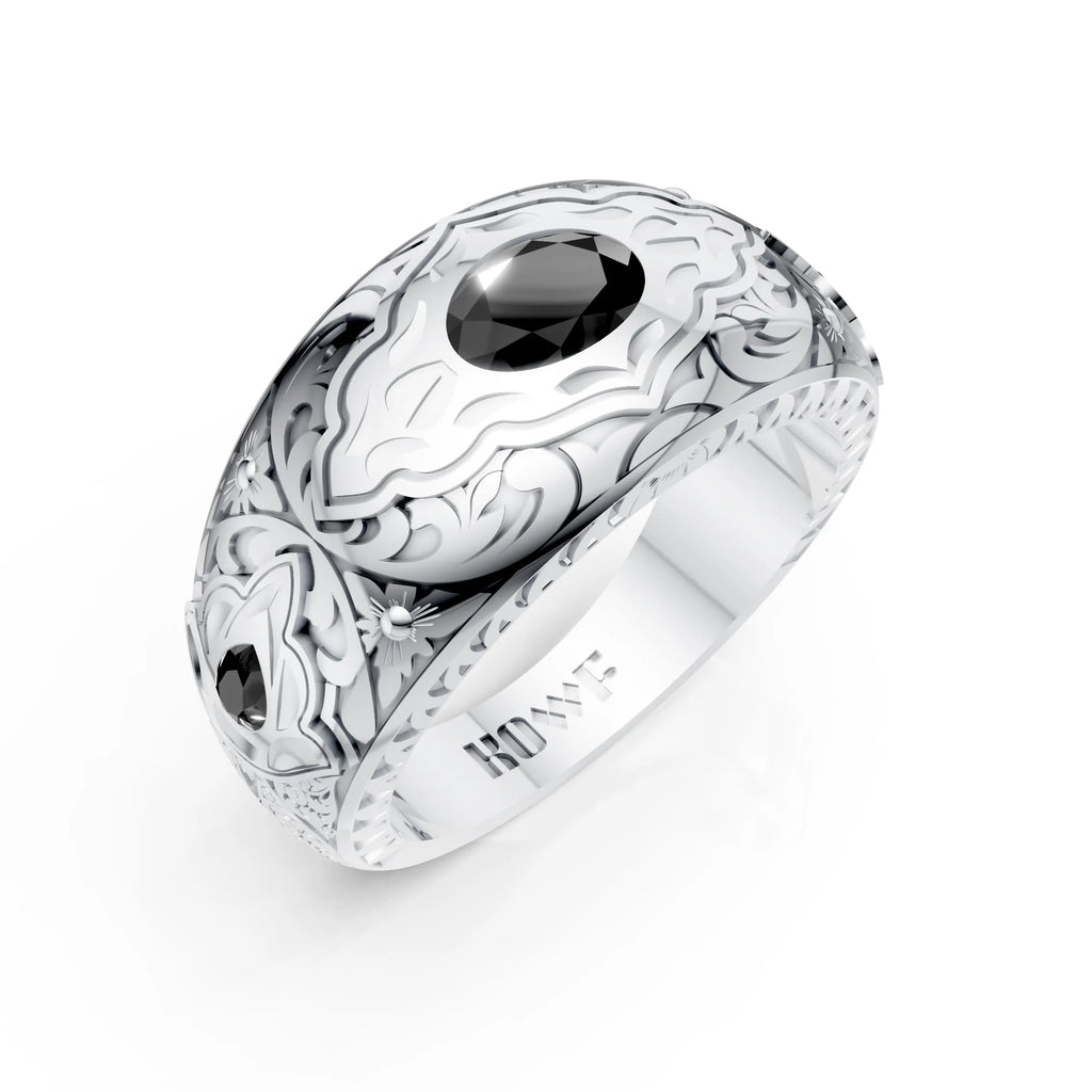 Royal Noir Signet Ring