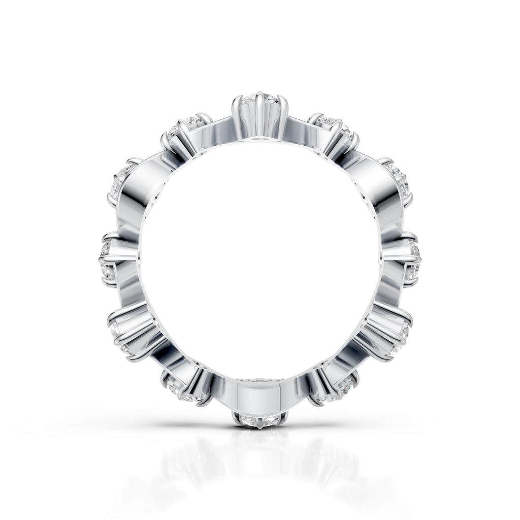 Diamond Wave Eternity Band Ring