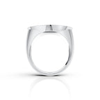 Majestic Horse Crest Diamond Signet Ring