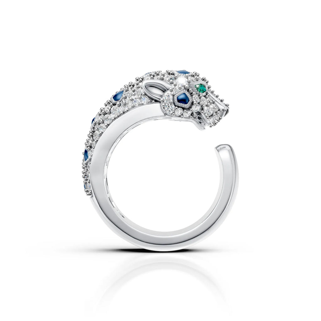 Royal Panther Diamond Ring