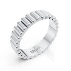 Luxury Ribbed Eternity Band