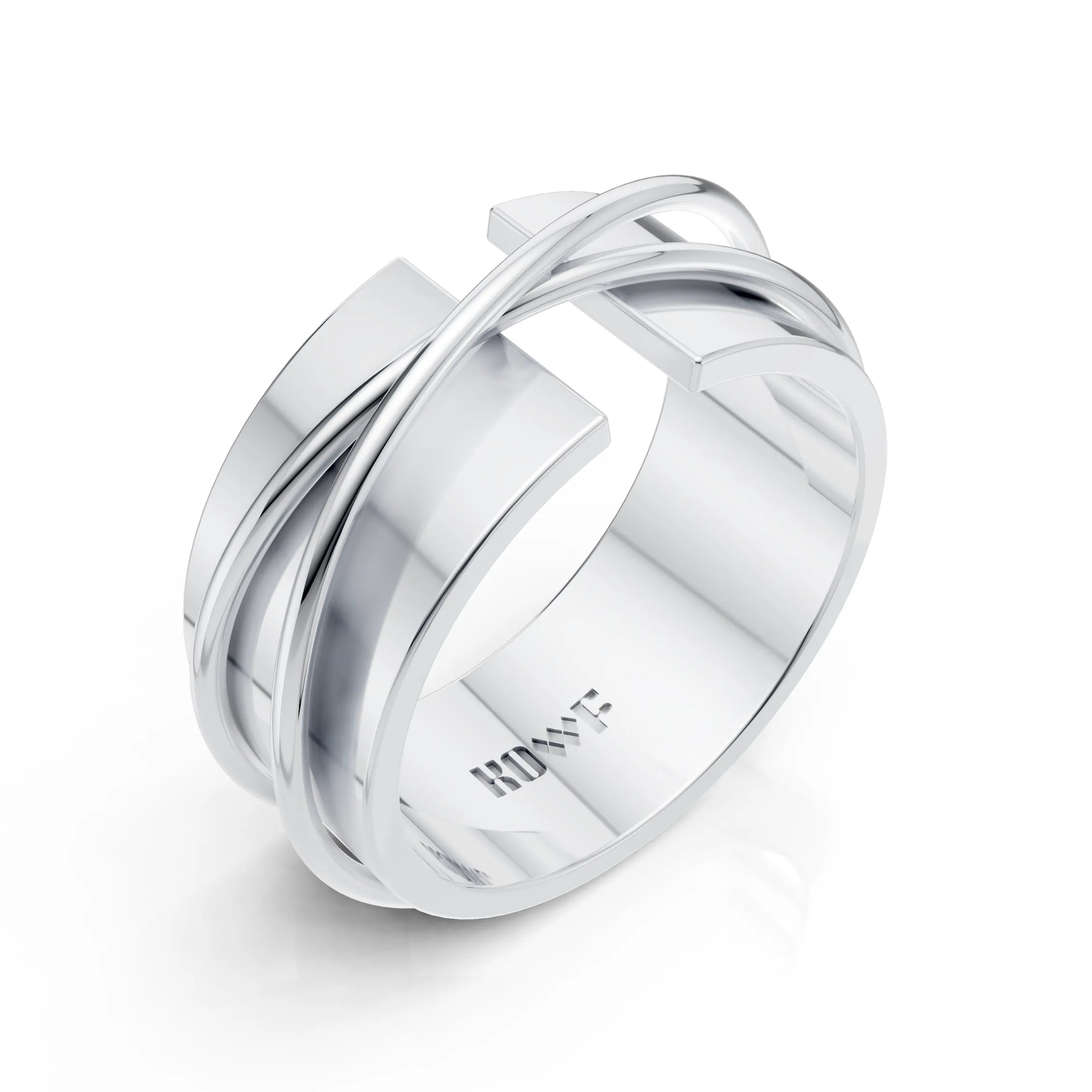 Luxury Crossover Band Ring