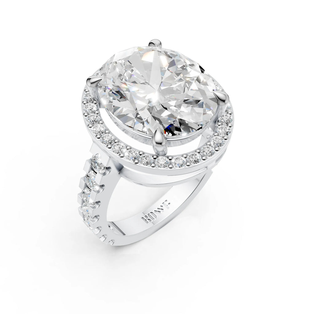 Oval Cut Diamond Statement Ring