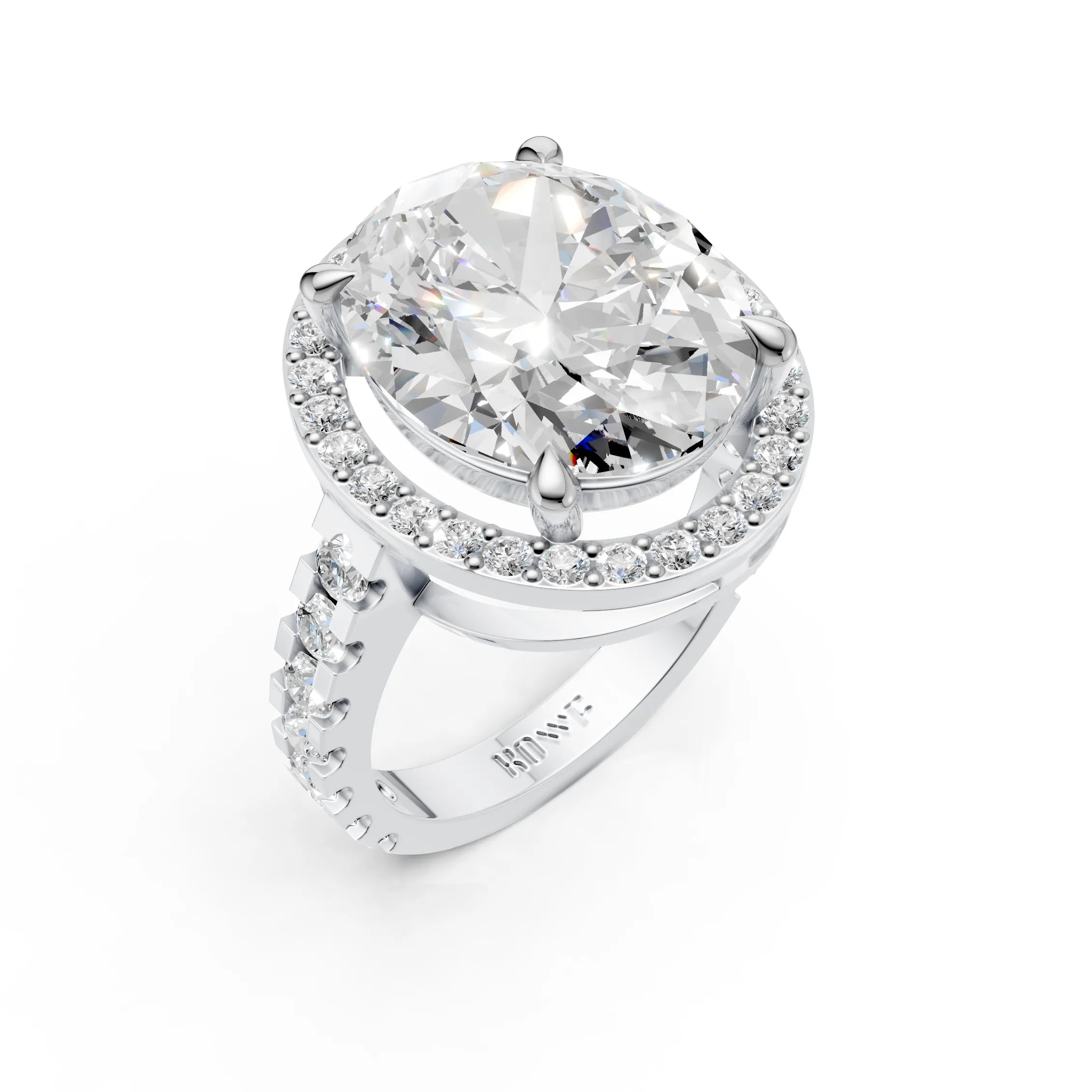 Oval Cut Diamond Statement Ring