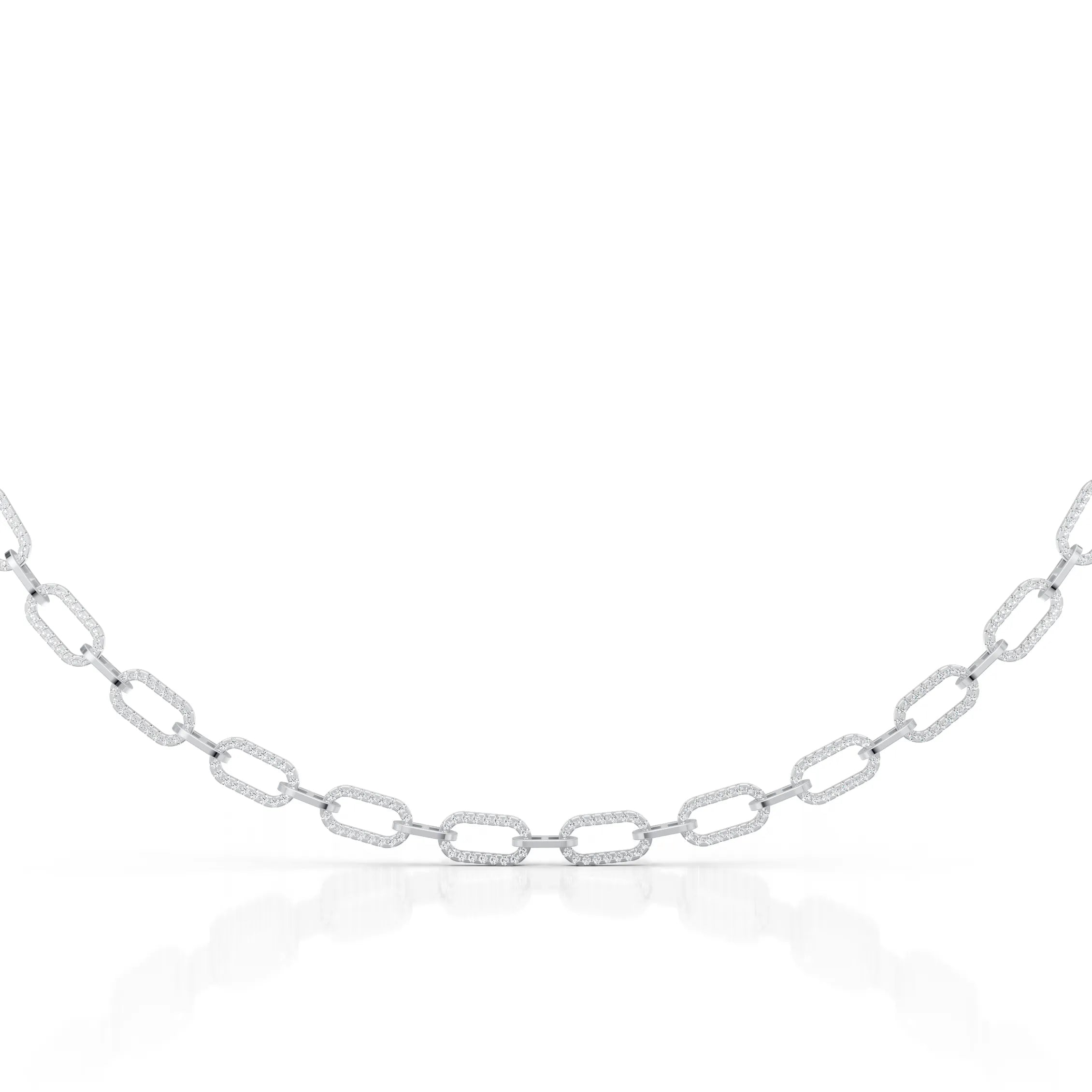 Pavé Open Link Chain