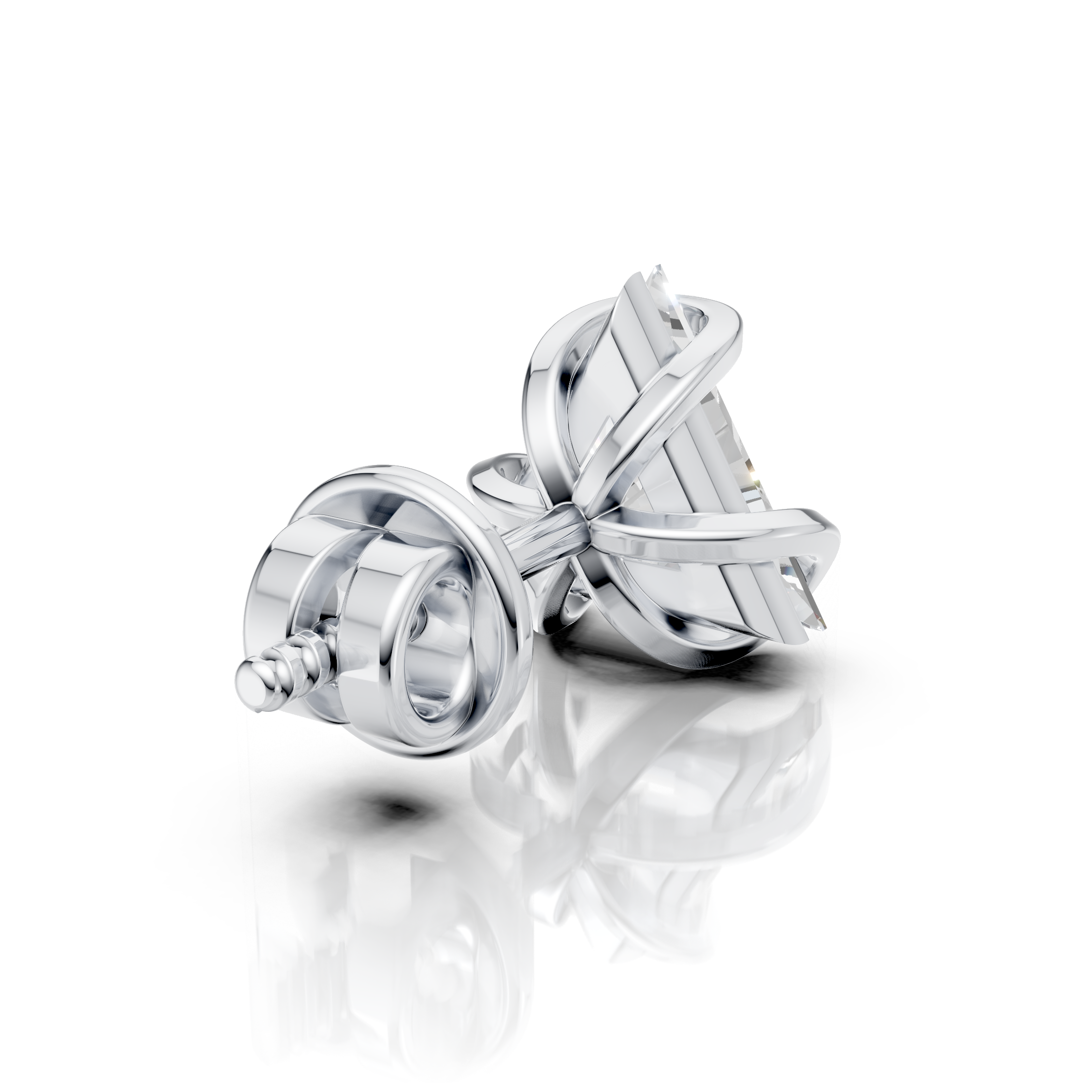 Triangle Cut Wrapped Stud