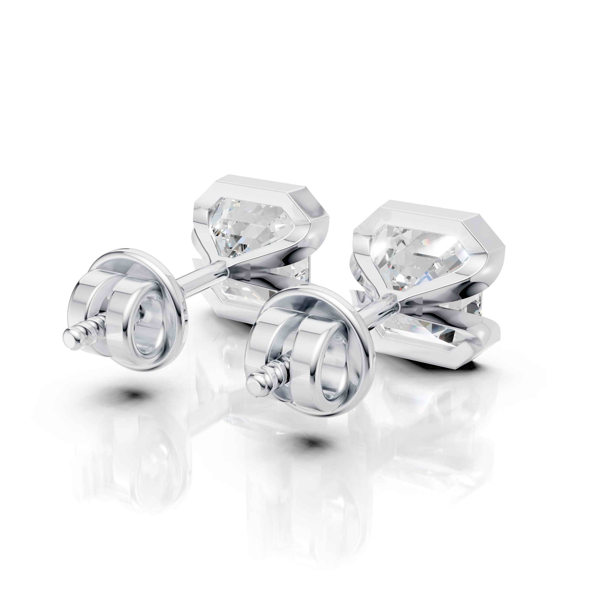 Asscher Vault Earring (1 Pair)