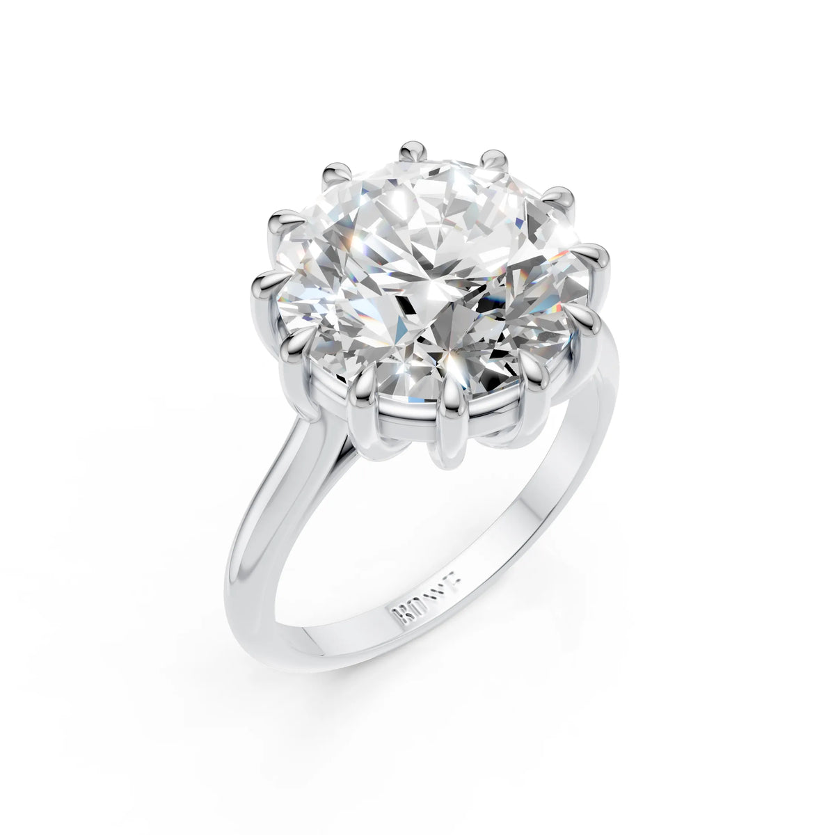 Royal Crown Solitaire Diamond Ring