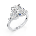 Oval Cut Three Stone Diamond