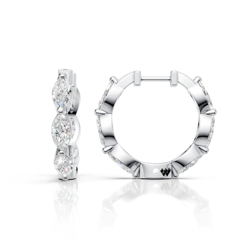 Marquise Bloom Hoops (1 Pair)