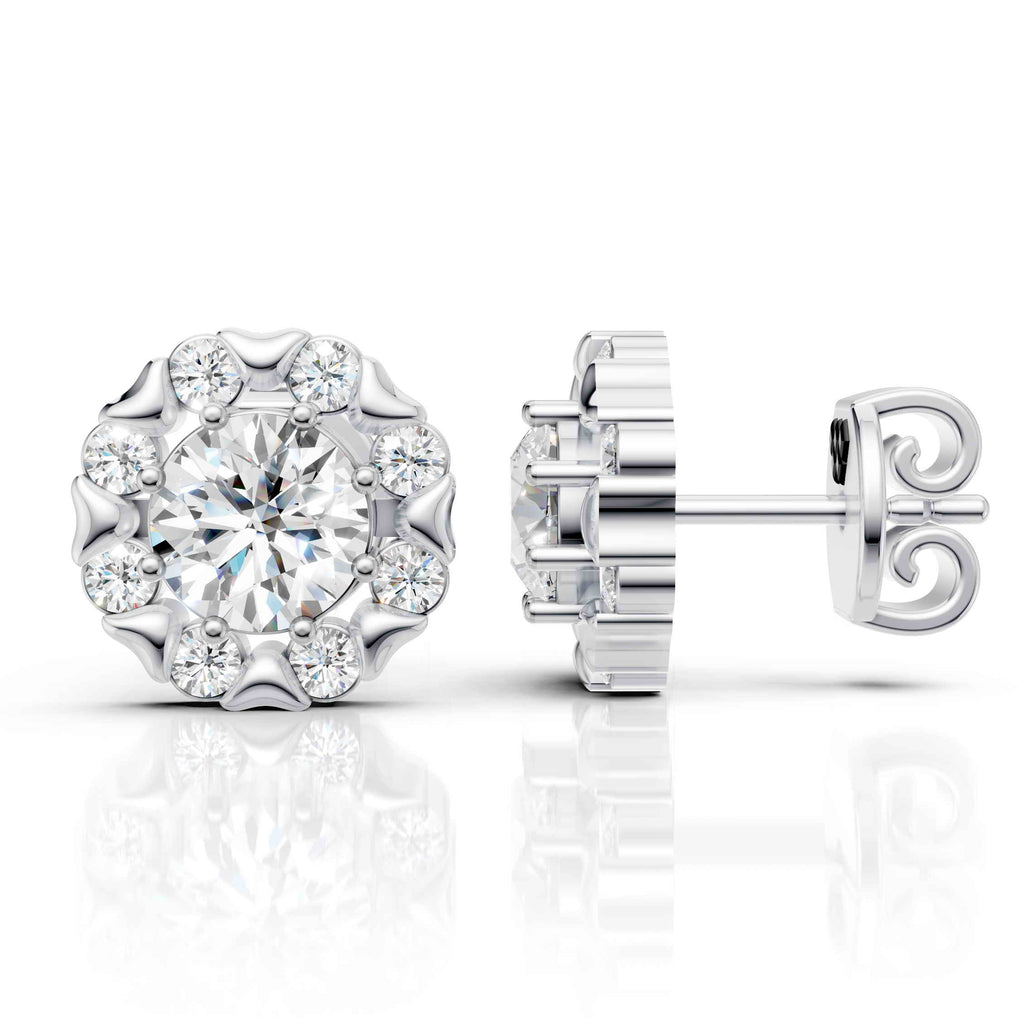 Snow Blossom Diamond Earrings (1 Pair)