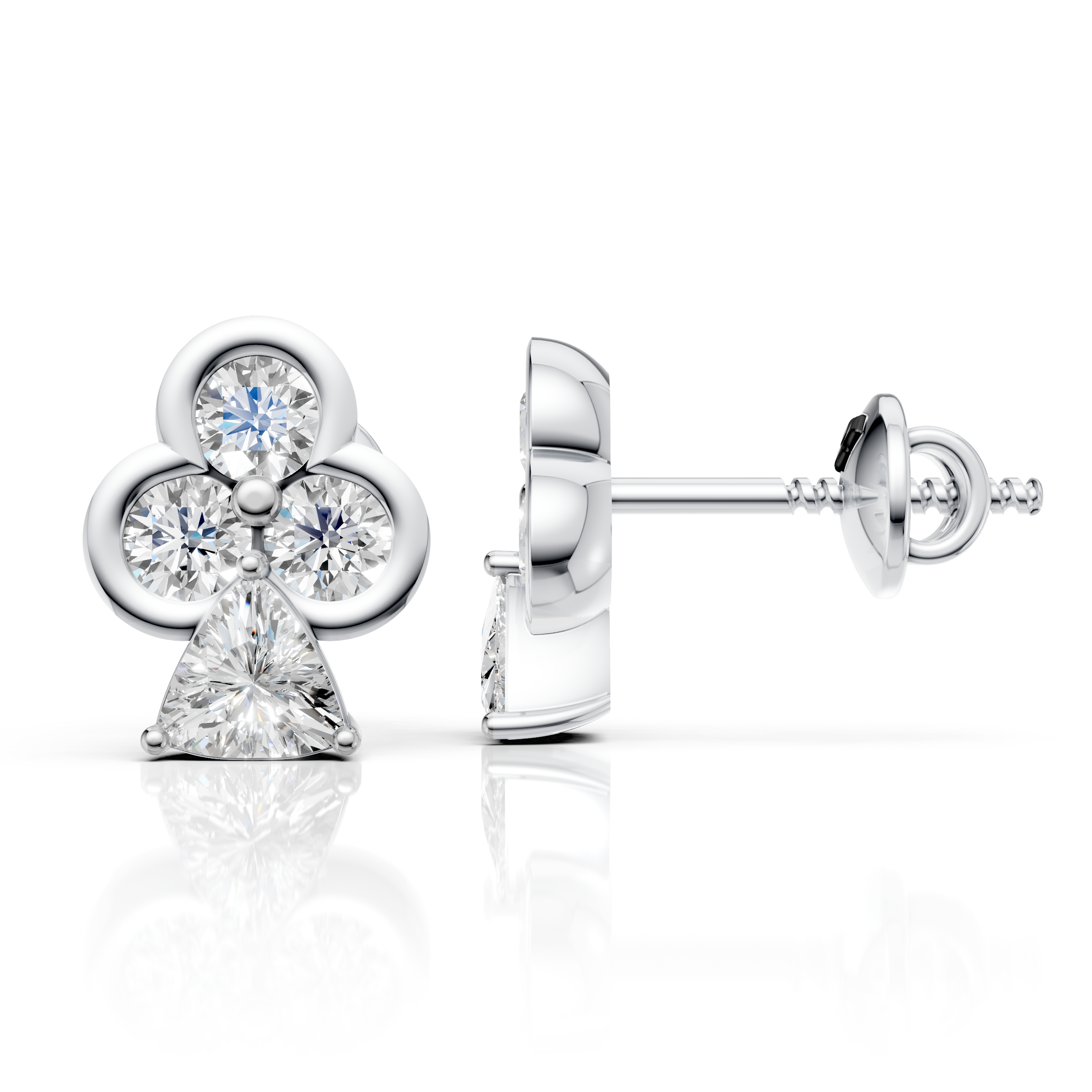 Trinity Trillion Earrings (1 Pair)