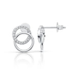 Interlocking Circle Drop Earrings (1 Pair)
