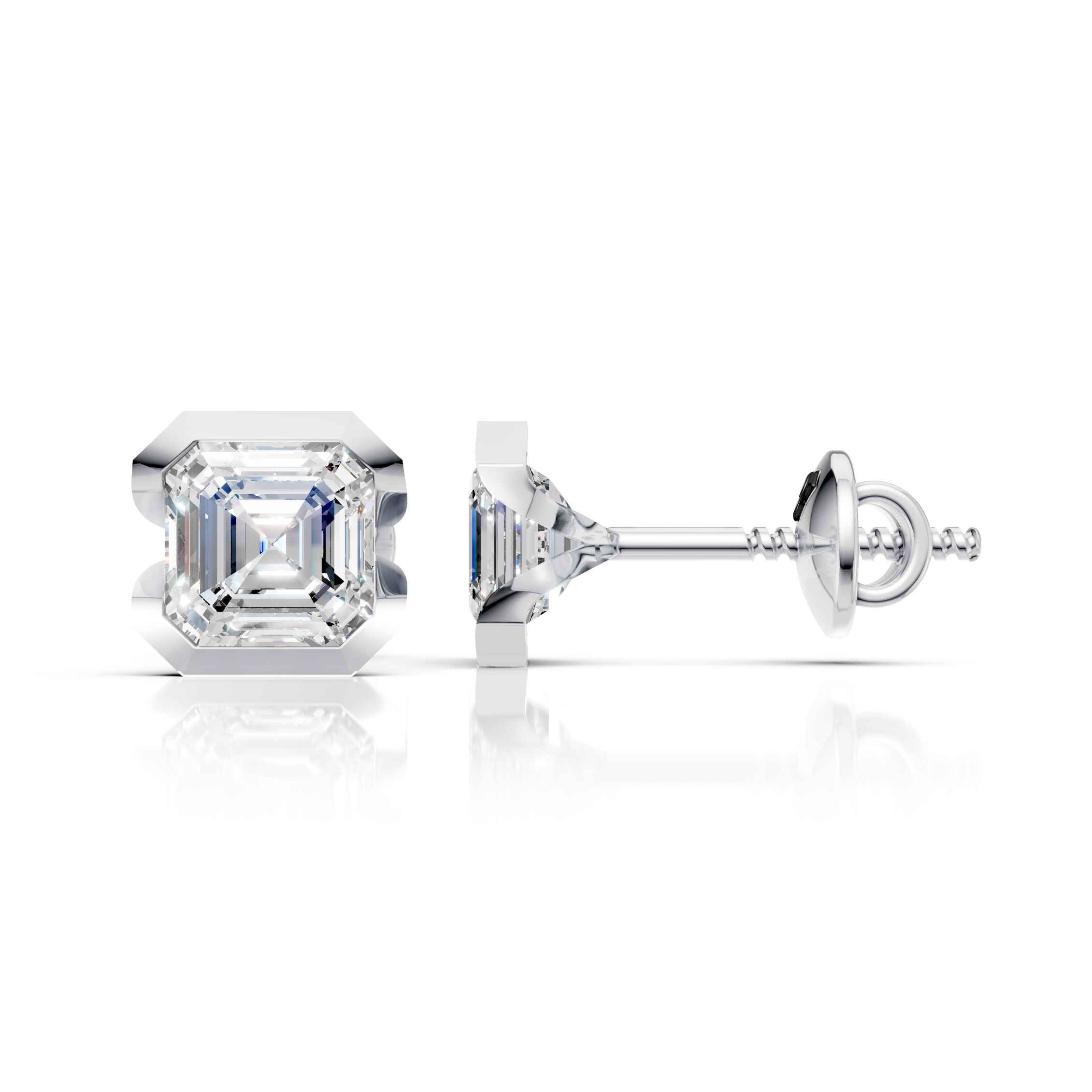 Asscher Vault Earring (1 Pair)