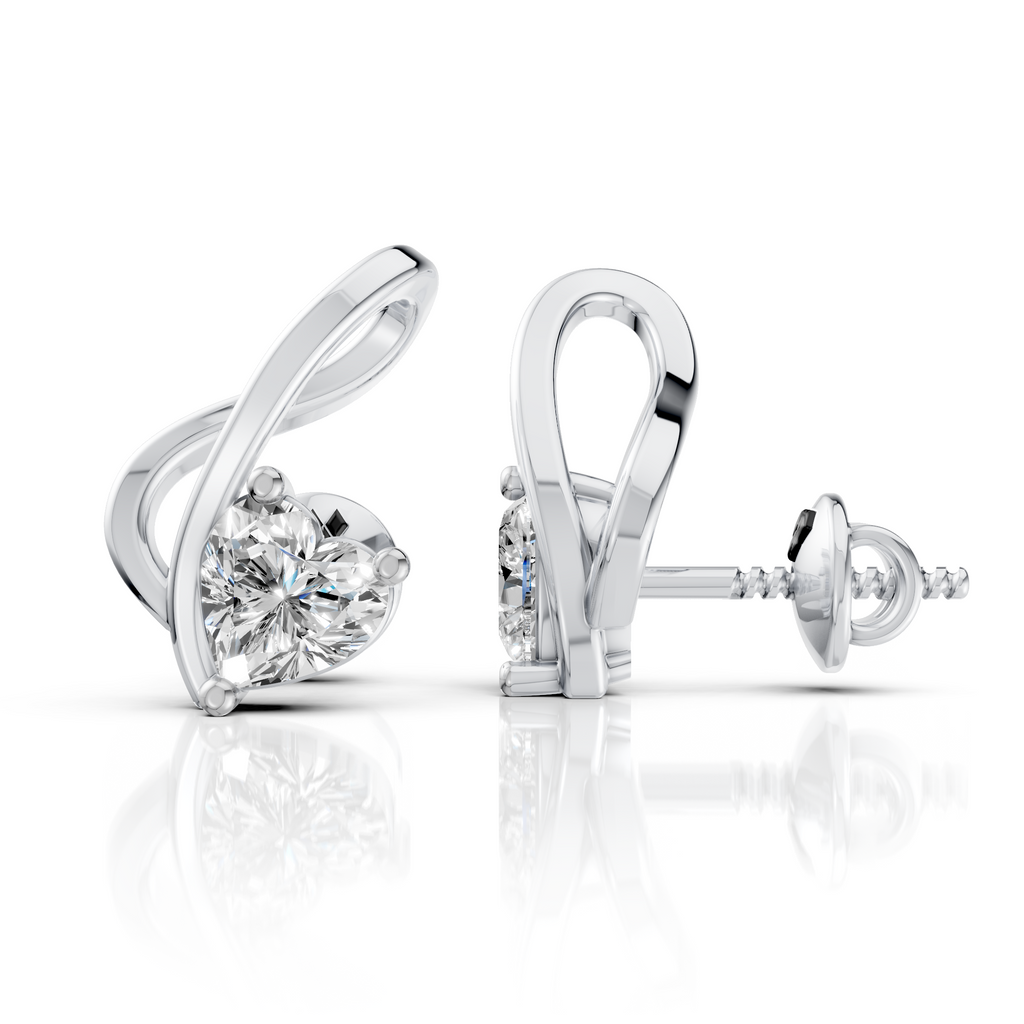 Celeste Heart Earring (1 Pair)