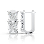 Diamond Blossom Hoops (1 Pair)