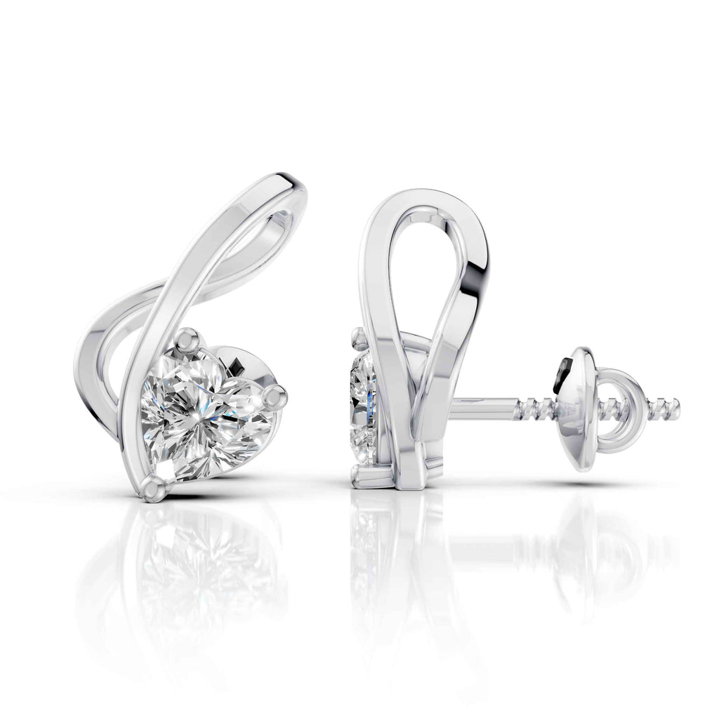 Celeste Heart Earring (1 Pair)