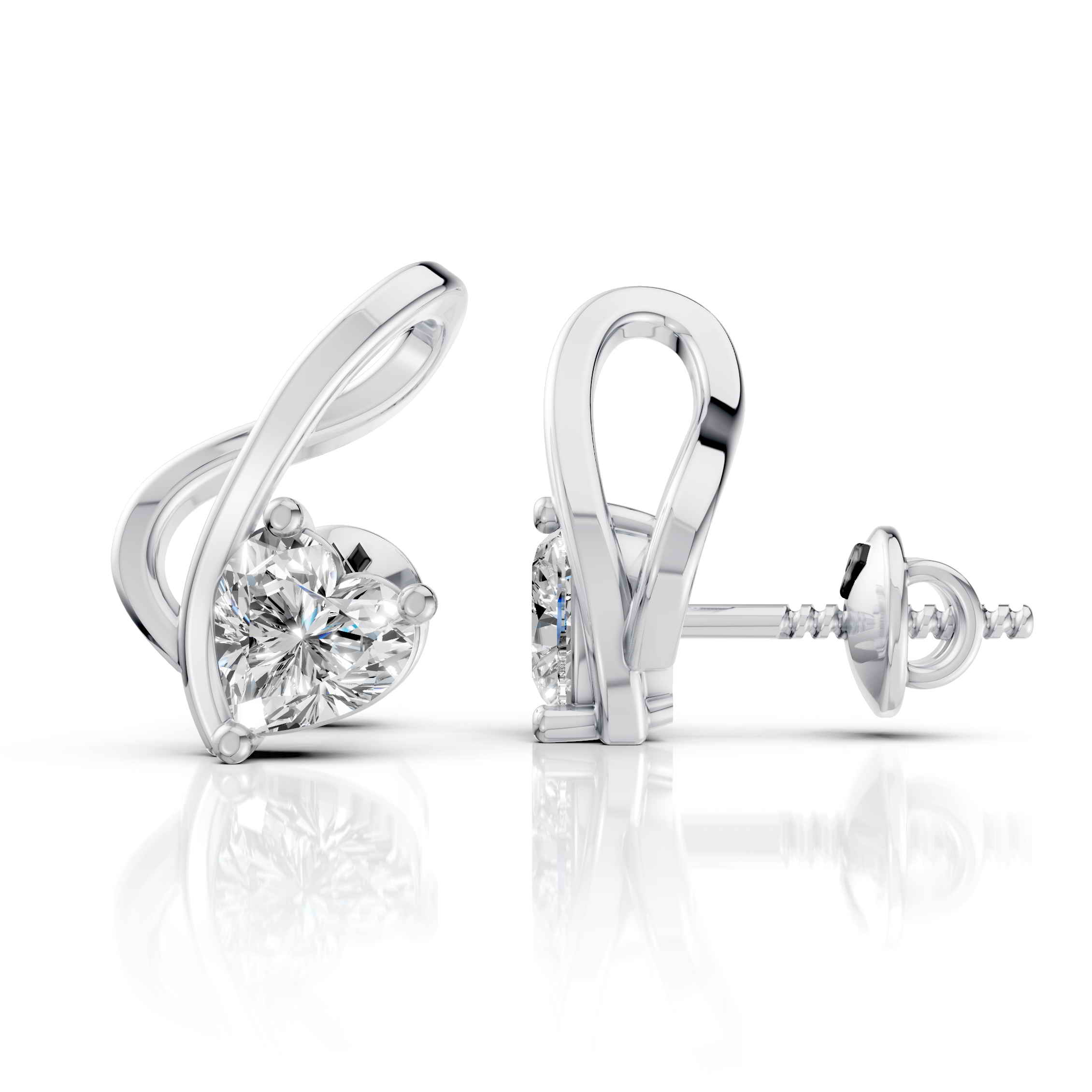 Celeste Heart Earring (1 Pair)