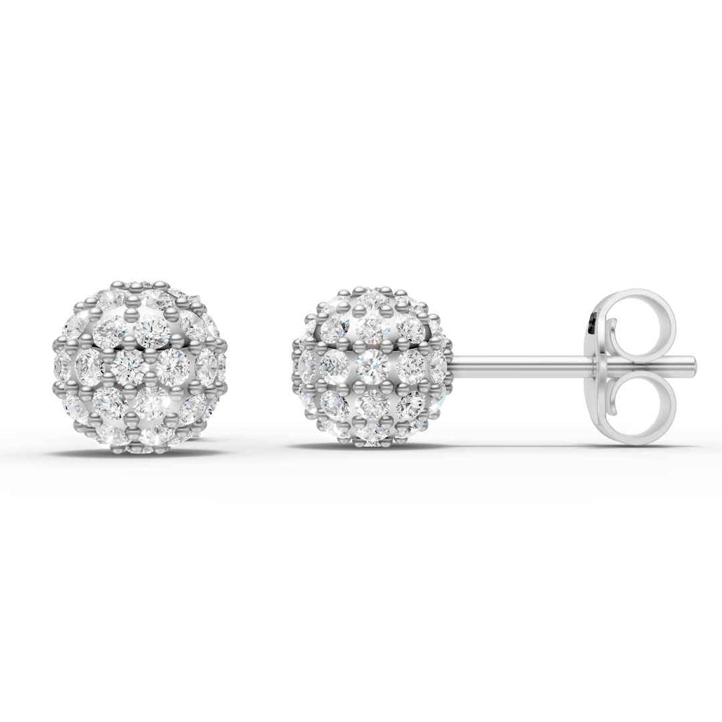 Round Cluster Ball Earring (1 Pair)