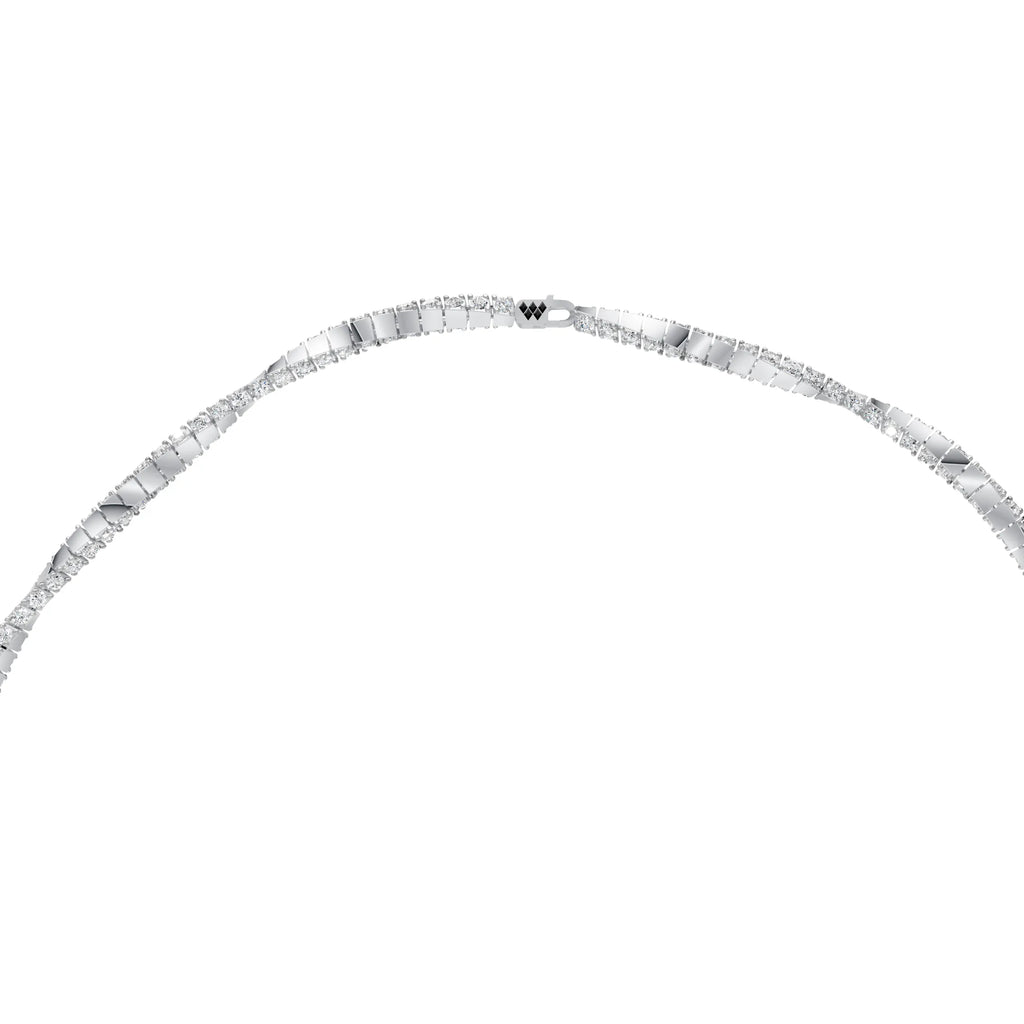Sculpted Diamond Bar Chain